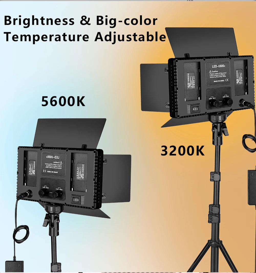 Nagnahz U800 LED Photo Studio Light for Tiktok Youbute Game Live Video Lighting Portable Video Recording Photography Panel Lamp - Afford Today