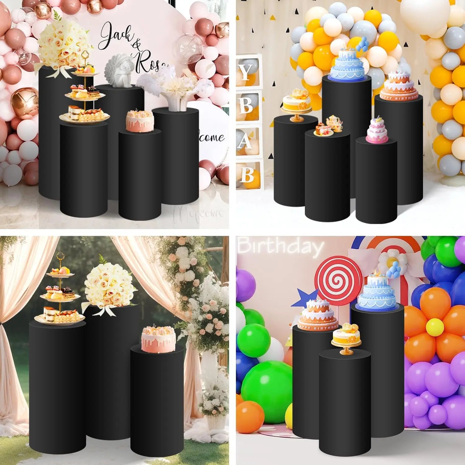 Cylinder Pedestal Stand Covers - Afford Today