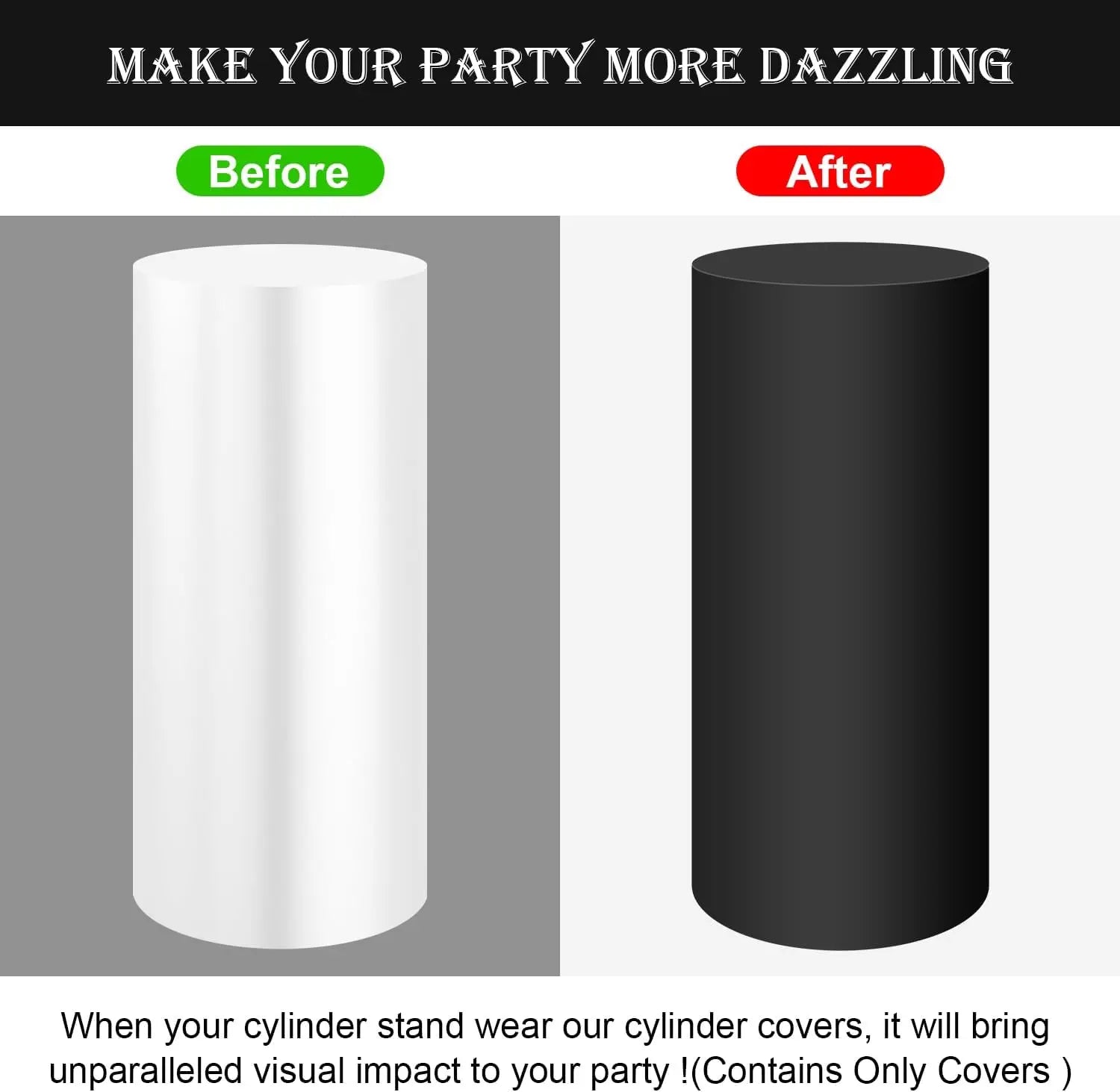 Cylinder Pedestal Stand Covers - Afford Today