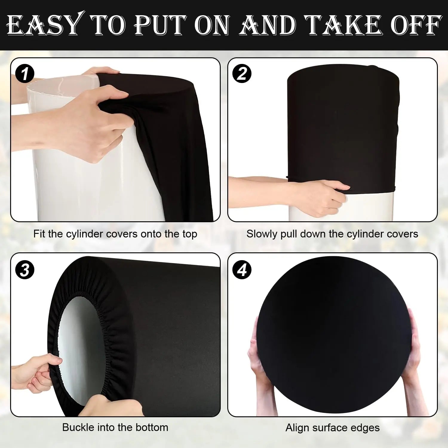 Cylinder Pedestal Stand Covers - Afford Today