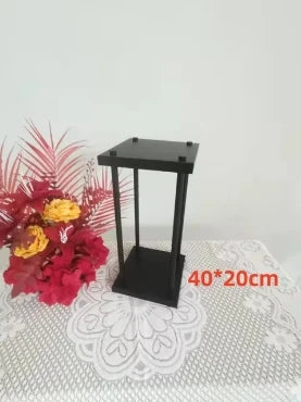 Matte Black Wedding Flower Stand, Metal Vase Column Pillar, Centerpiece for Event Party, Reception Table Decoration, 10Pcs - Afford Today