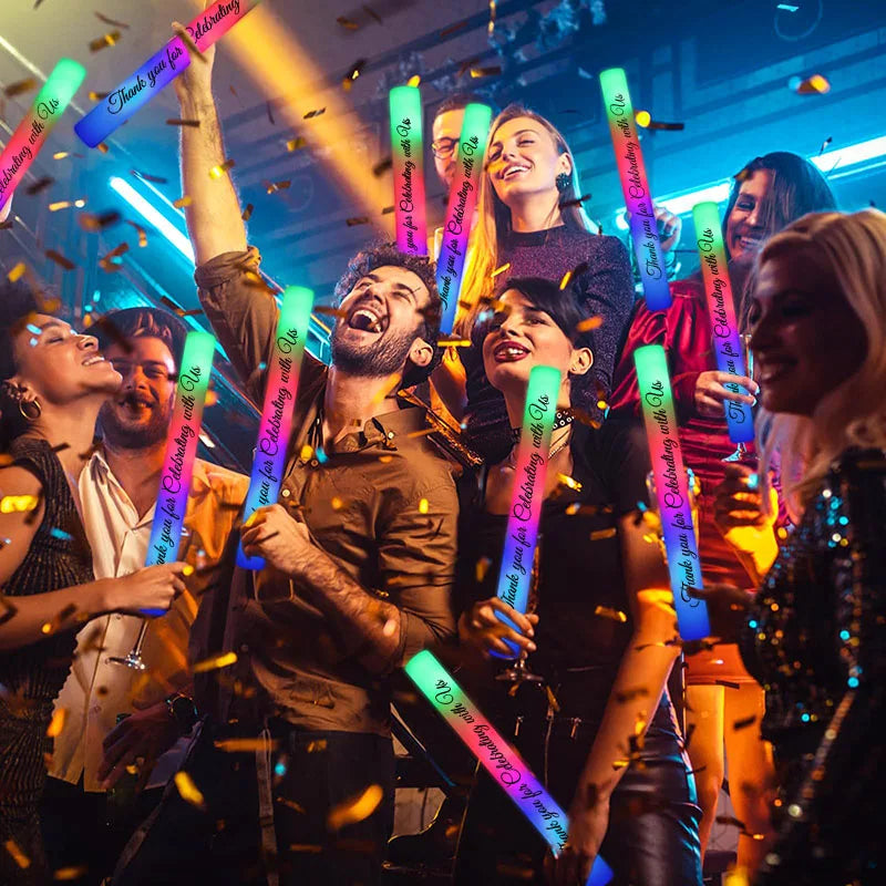 50-200Pcs Led Foam Wedding Glow Sticks - Afford Today