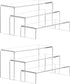 6-Piece Clear Acrylic Display Risers for Shoes, Cupcakes, and Desserts