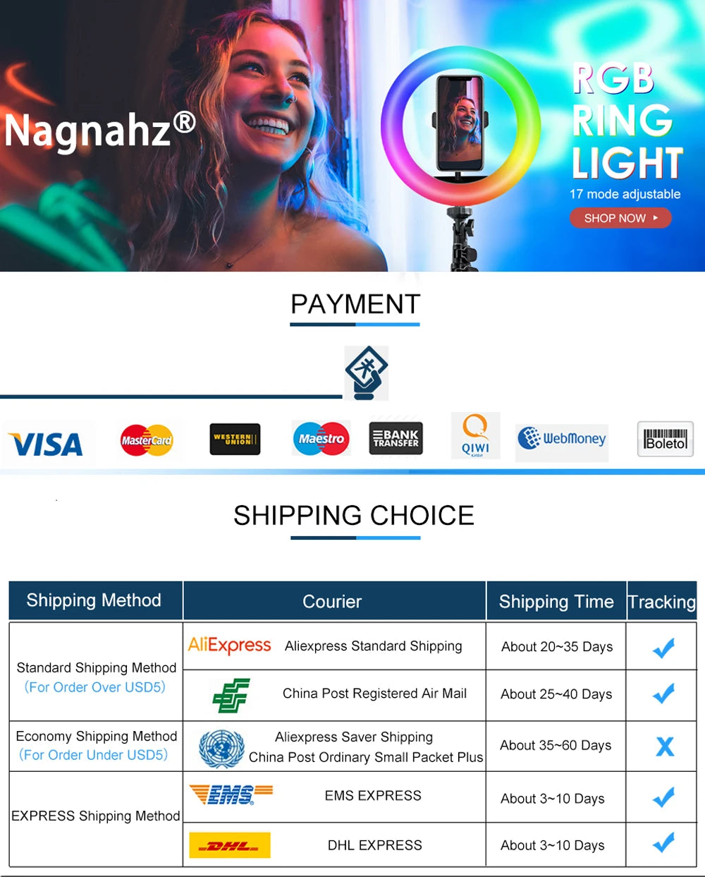 Nagnahz U800 LED Photo Studio Light for Tiktok Youbute Game Live Video Lighting Portable Video Recording Photography Panel Lamp - Afford Today