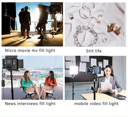 Nagnahz U800 LED Photo Studio Light for Tiktok Youbute Game Live Video Lighting Portable Video Recording Photography Panel Lamp - Afford Today