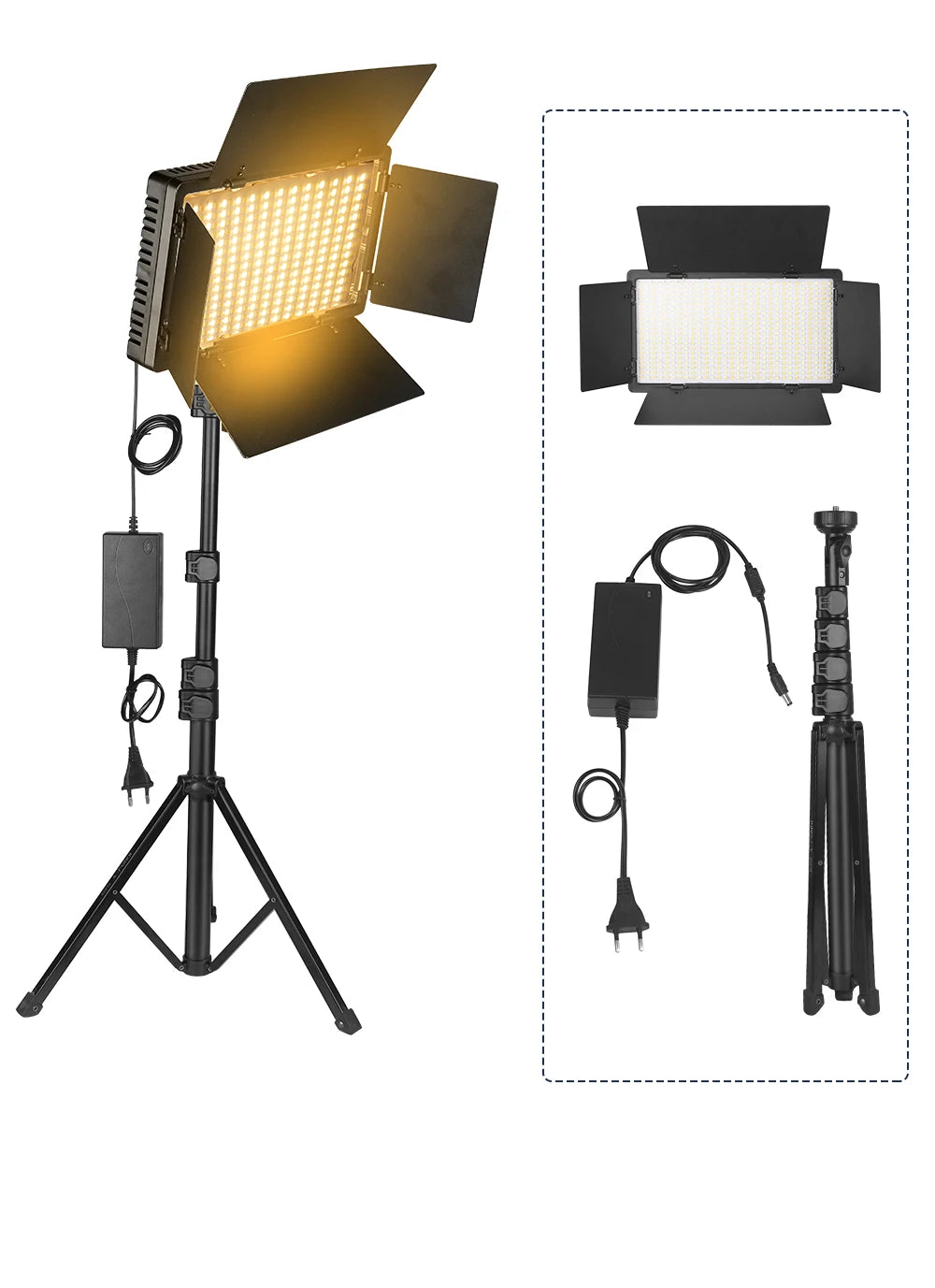 Nagnahz U800 LED Photo Studio Light for Tiktok Youbute Game Live Video Lighting Portable Video Recording Photography Panel Lamp - Afford Today