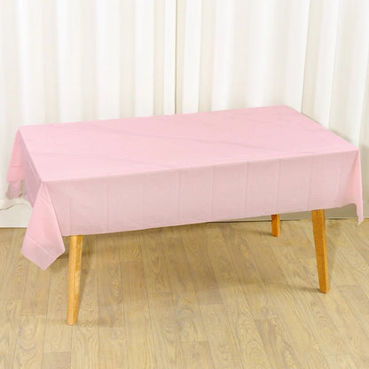 1/5 Pcs Multi Solid Color Disposable Plastic Tablecloth