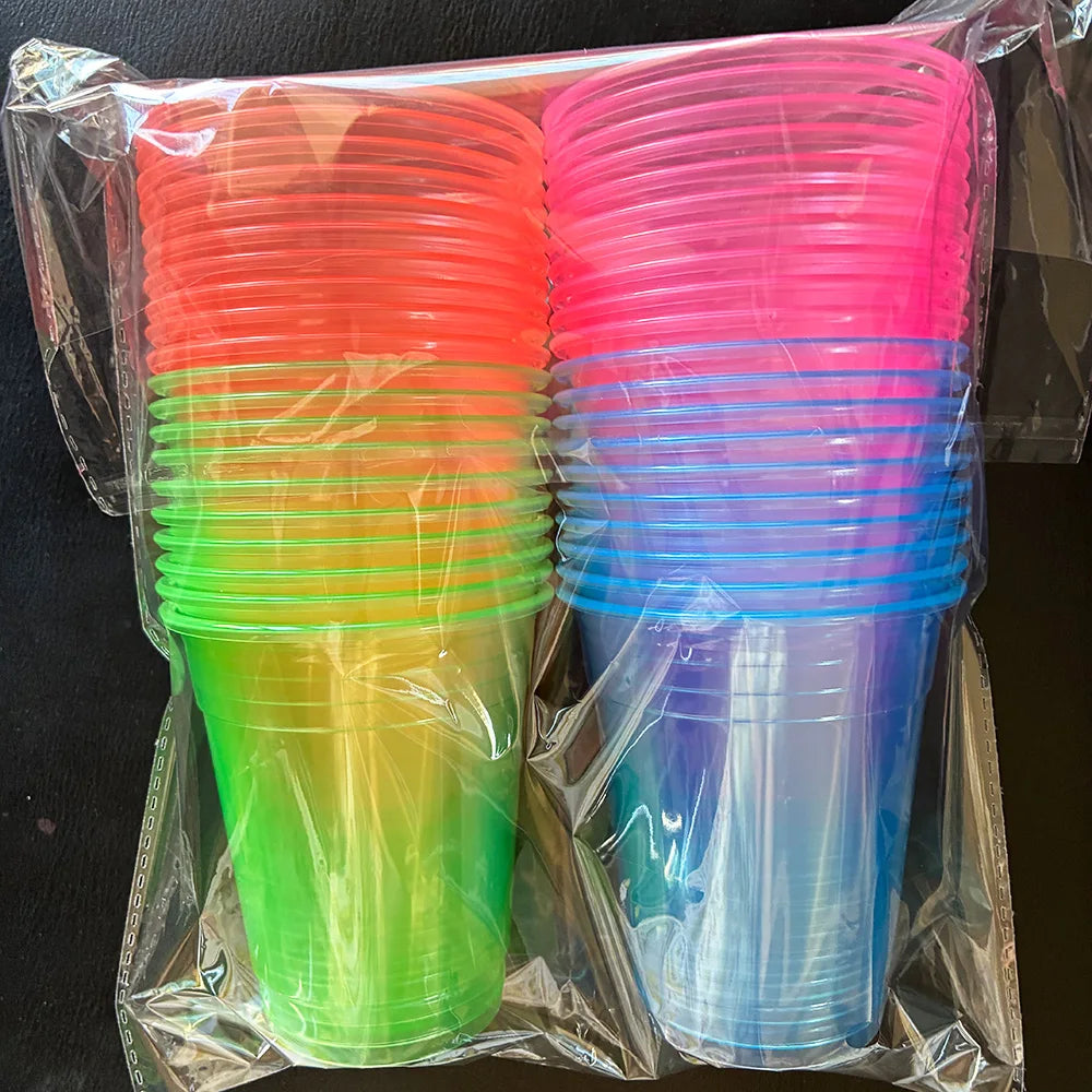 40pcs 12oz Neon Party Cups - Afford Today