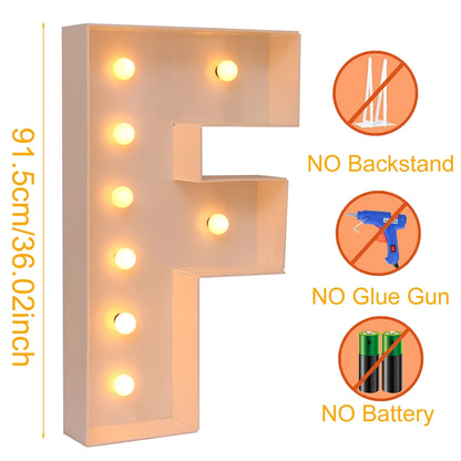 91.5CM Giant Letter Led Light Frame Box