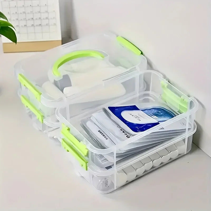 Extra Large 4-Tier Stackable Storage Box with Lid