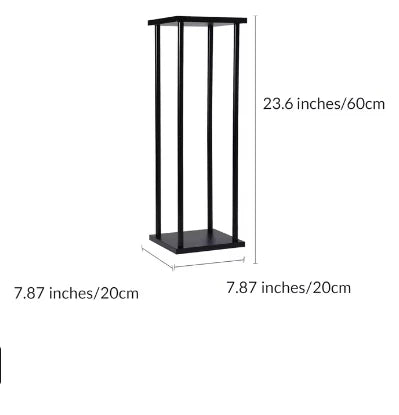 Matte Black Wedding Flower Stand, Metal Vase Column Pillar, Centerpiece for Event Party, Reception Table Decoration, 10Pcs - Afford Today
