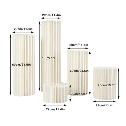 Wedding Centerpieces Cardboard Vases Set