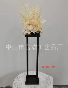 Matte Black Wedding Flower Stand, Metal Vase Column Pillar, Centerpiece for Event Party, Reception Table Decoration, 10Pcs - Afford Today