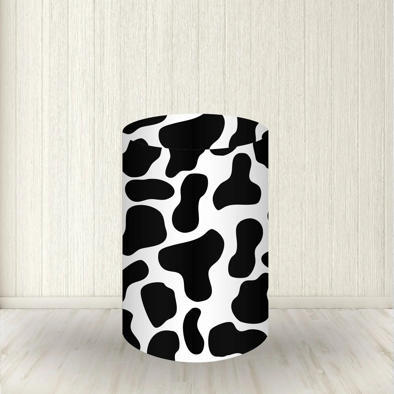 Wood Bark Texture Cylinder Pedestal Covers