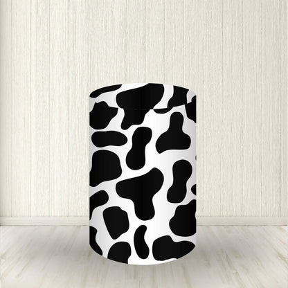 Wood Bark Texture Cylinder Pedestal Covers