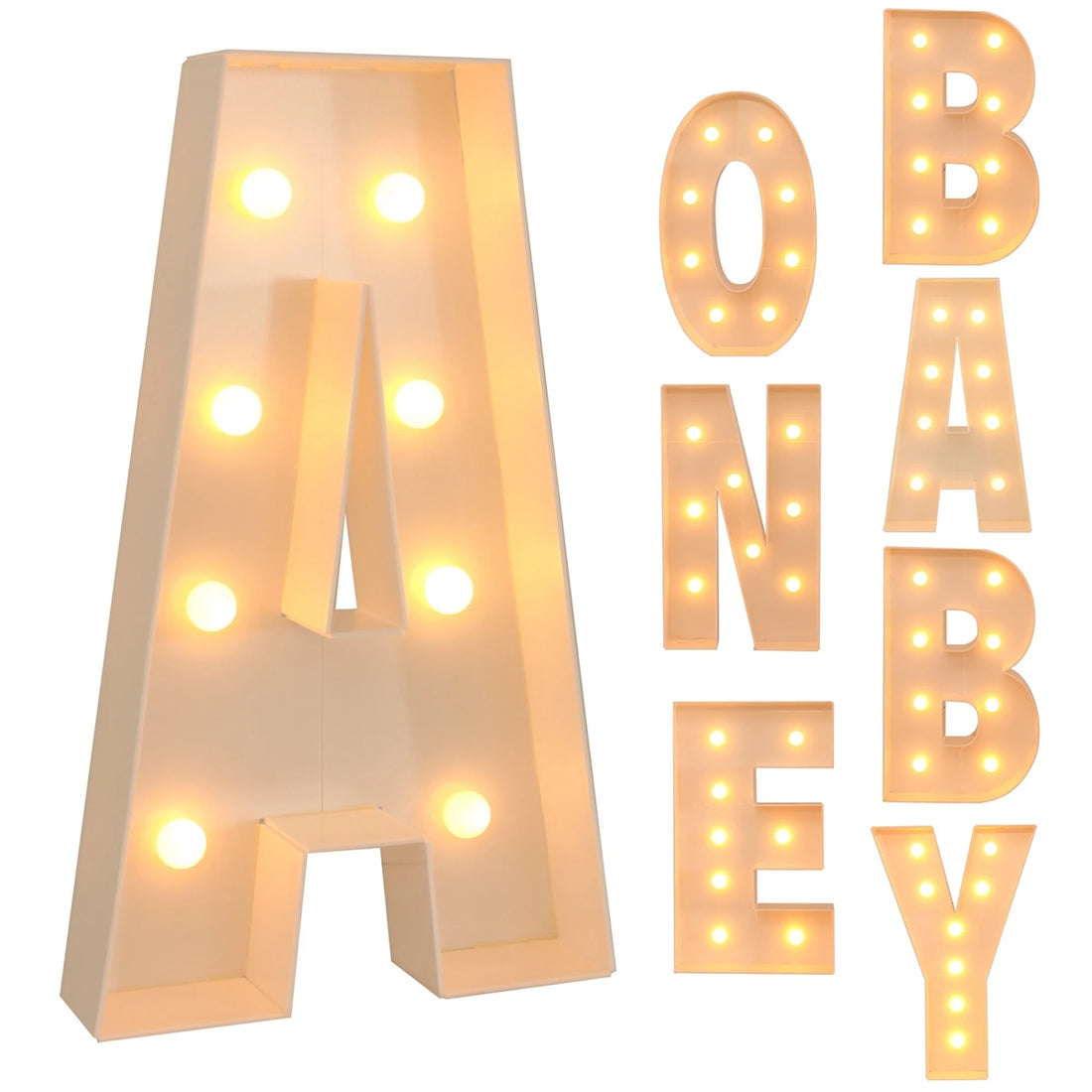 91.5CM Giant Letter Led Light Frame Box