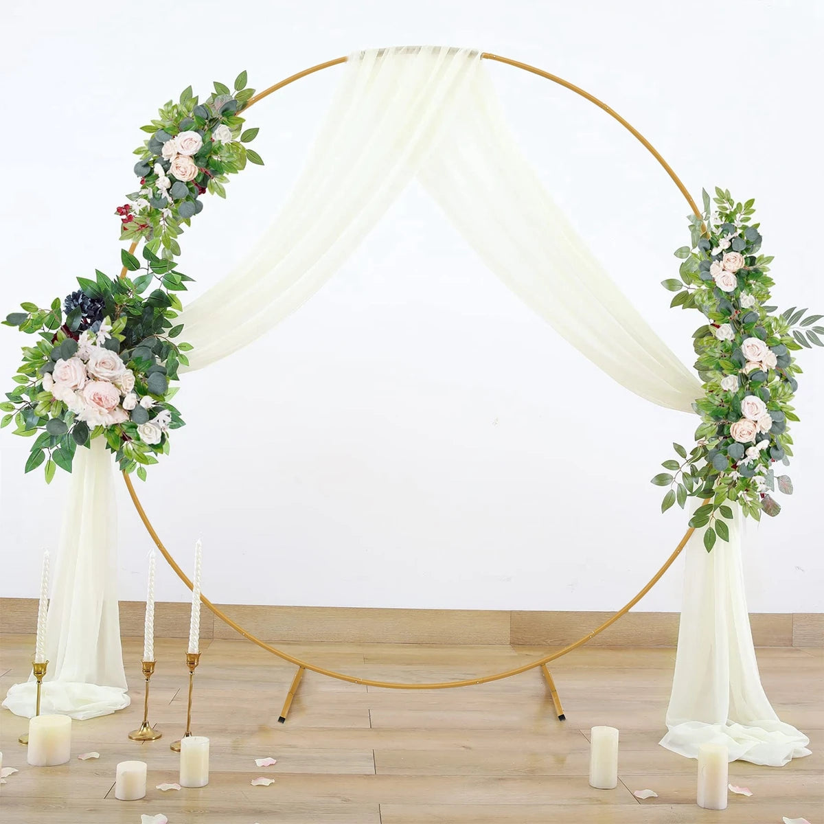DIY Metal Circle Stand Wedding Arche - Afford Today