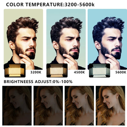 Nagnahz U800 LED Photo Studio Light for Tiktok Youbute Game Live Video Lighting Portable Video Recording Photography Panel Lamp - Afford Today