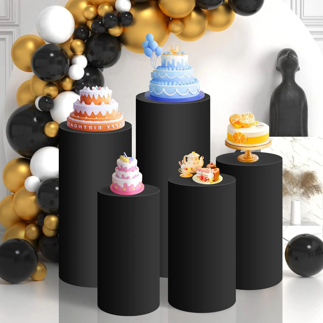 Cylinder Pedestal Stand Covers - Afford Today