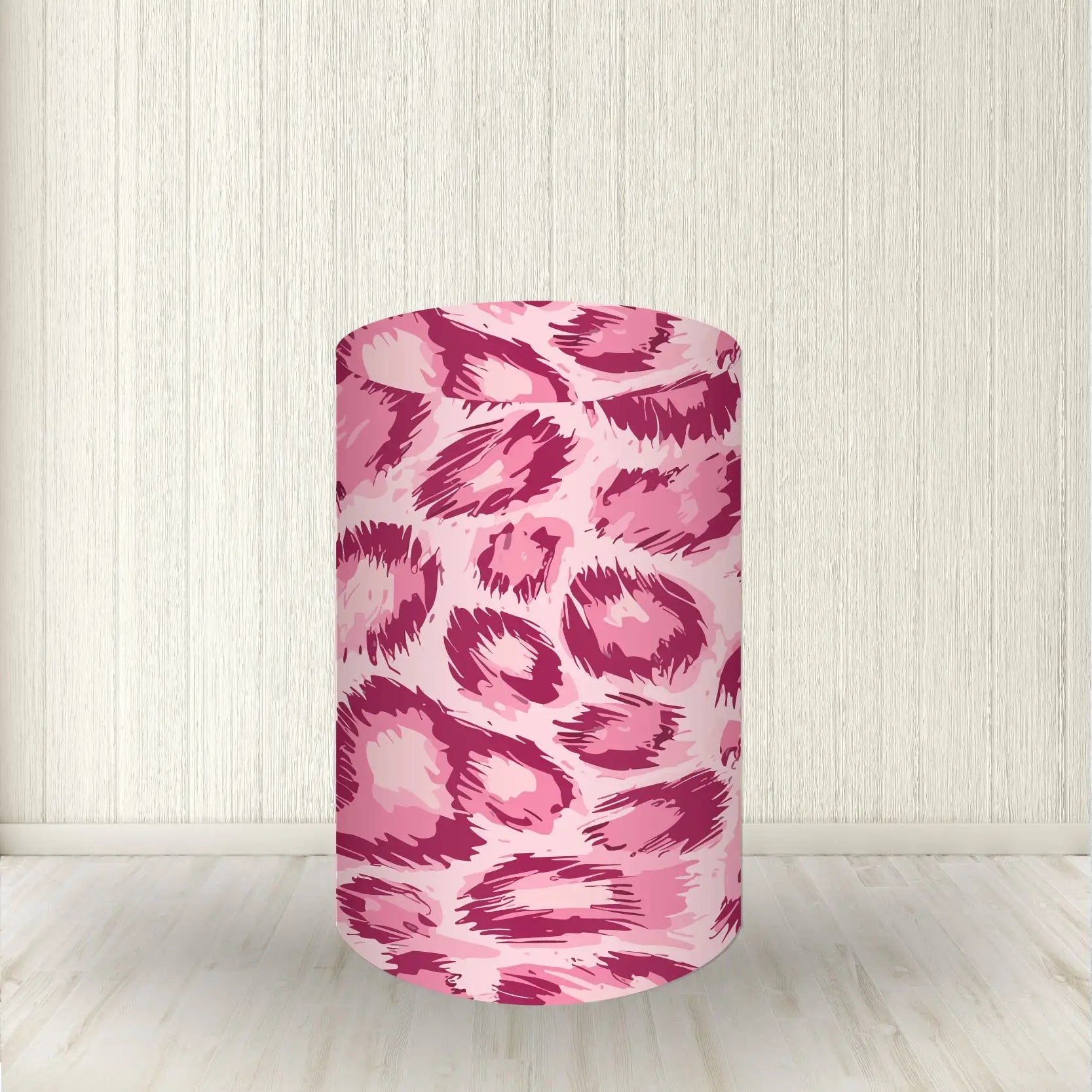 Wood Bark Texture Cylinder Pedestal Covers