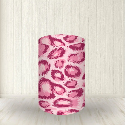 Wood Bark Texture Cylinder Pedestal Covers