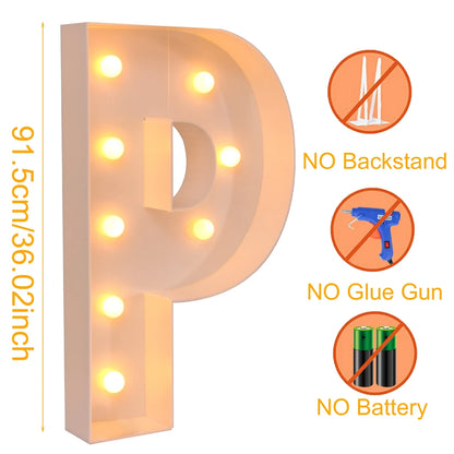 91.5CM Giant Letter Led Light Frame Box
