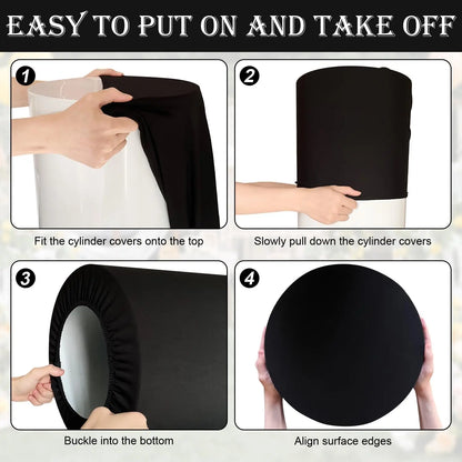 Cylinder Pedestal Stand Covers - Afford Today