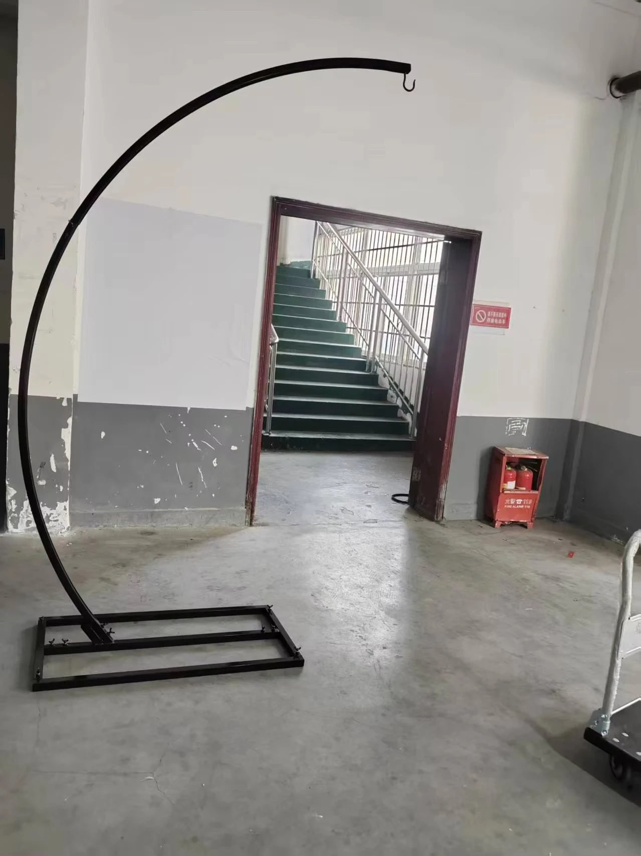 Artificial Flower Arch Crystal Chandelier Bracket Metal Iron Semicircle Frame - Afford Today