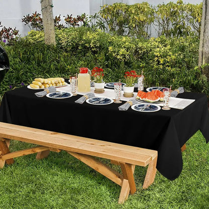 1/5 Pcs Multi Solid Color Disposable Plastic Tablecloth