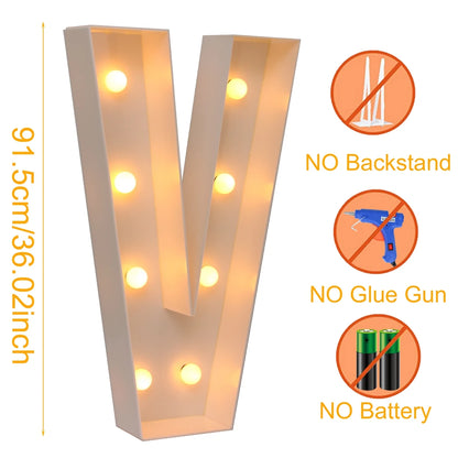 91.5CM Giant Letter Led Light Frame Box