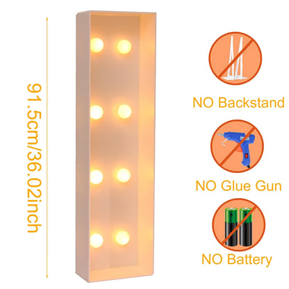 91.5CM Giant Letter Led Light Frame Box