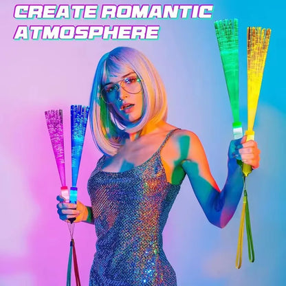 LED Glow Fiber Wands Sticks