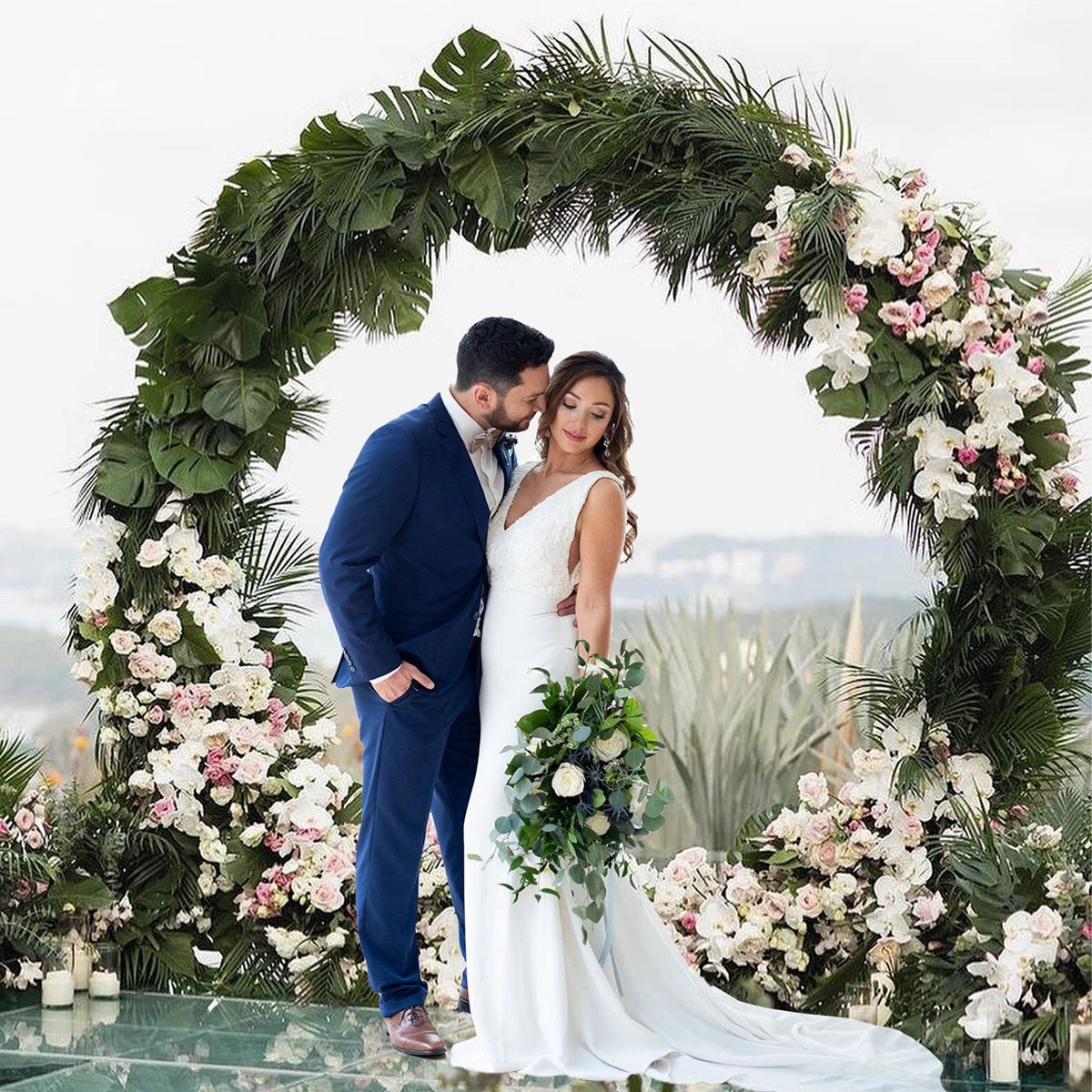 DIY Metal Circle Stand Wedding Arche - Afford Today