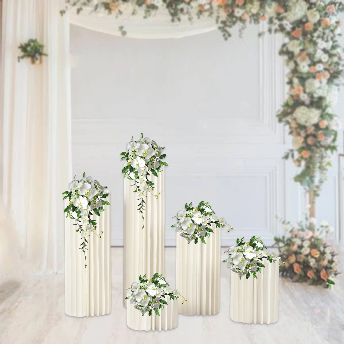 Wedding Centerpieces Cardboard Vases Set