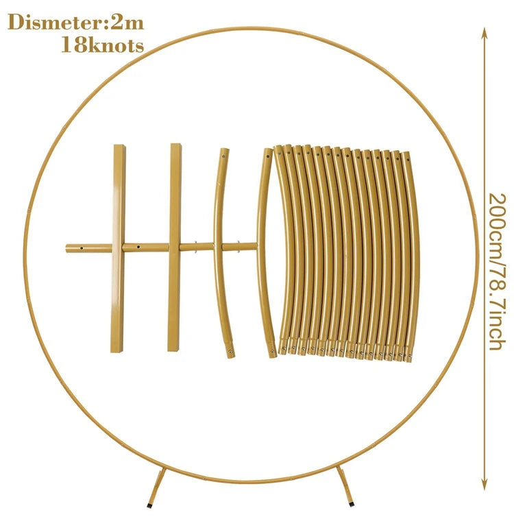 DIY Metal Circle Stand Wedding Arche - Afford Today