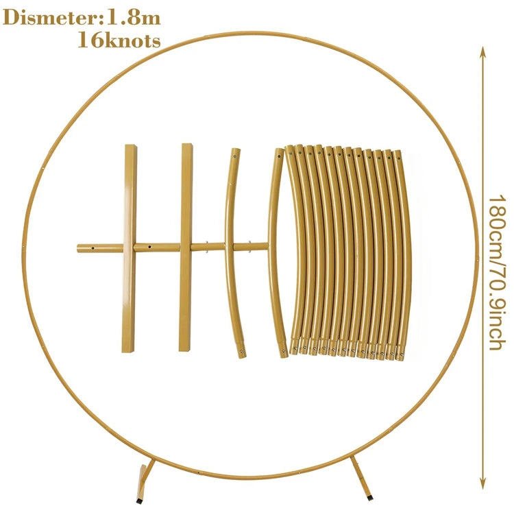 DIY Metal Circle Stand Wedding Arche - Afford Today