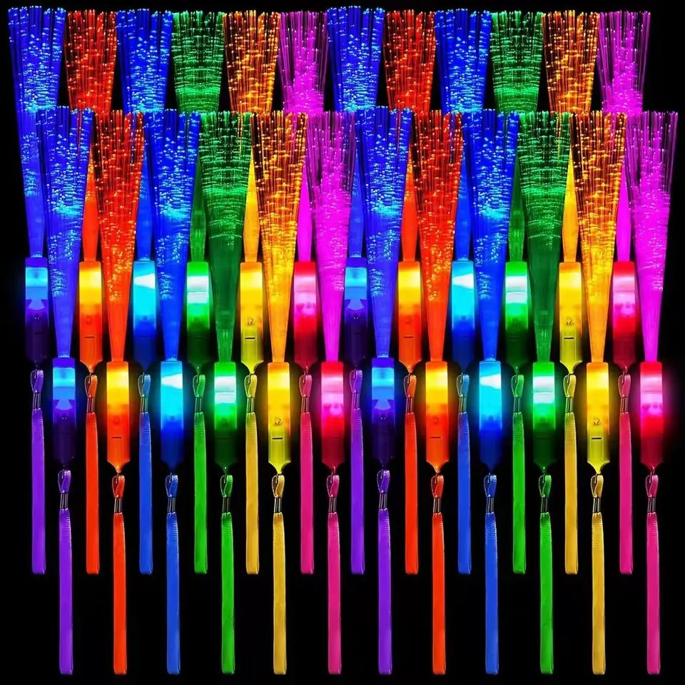 LED Glow Fiber Wands Sticks