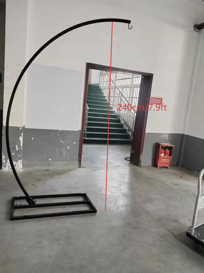 Artificial Flower Arch Crystal Chandelier Bracket Metal Iron Semicircle Frame - Afford Today