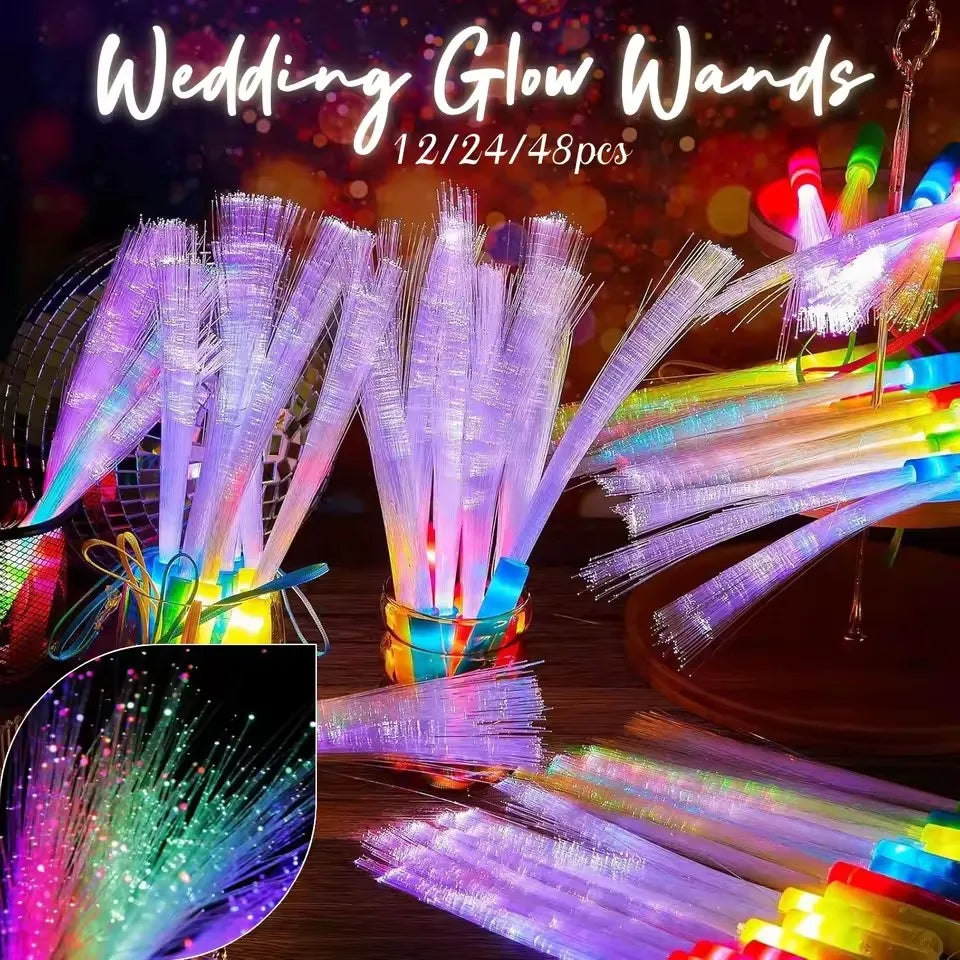 LED Glow Fiber Wands Sticks