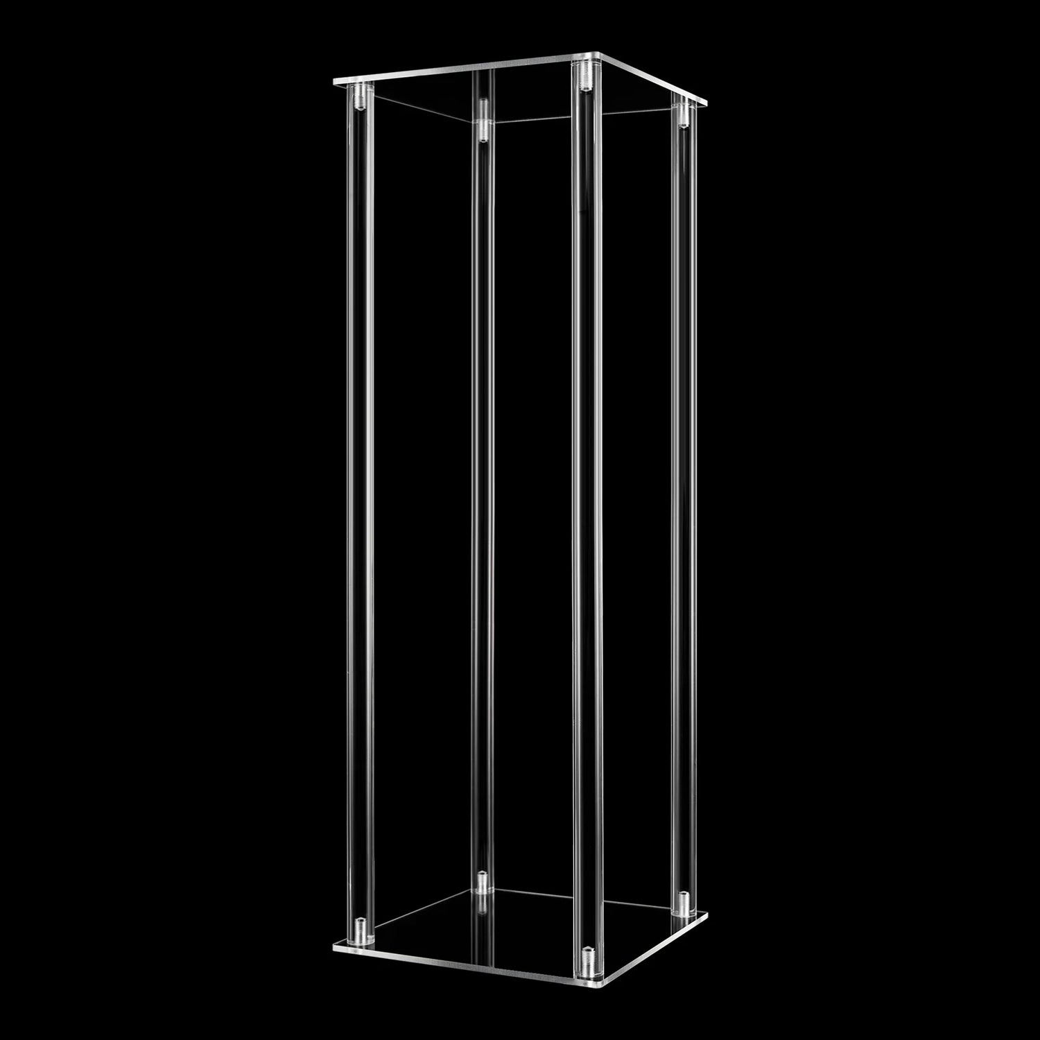 10Pcs Acrylic Vase Wedding Flower Stands Set 23.6&quot;H Clear Column Rack Geometric Display Stand for Home Party Wedding Decor - Afford Today