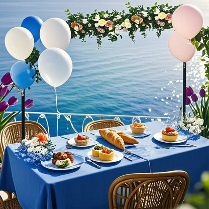 1/5 Pcs Multi Solid Color Disposable Plastic Tablecloth