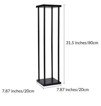 Matte Black Wedding Flower Stand, Metal Vase Column Pillar, Centerpiece for Event Party, Reception Table Decoration, 10Pcs - Afford Today
