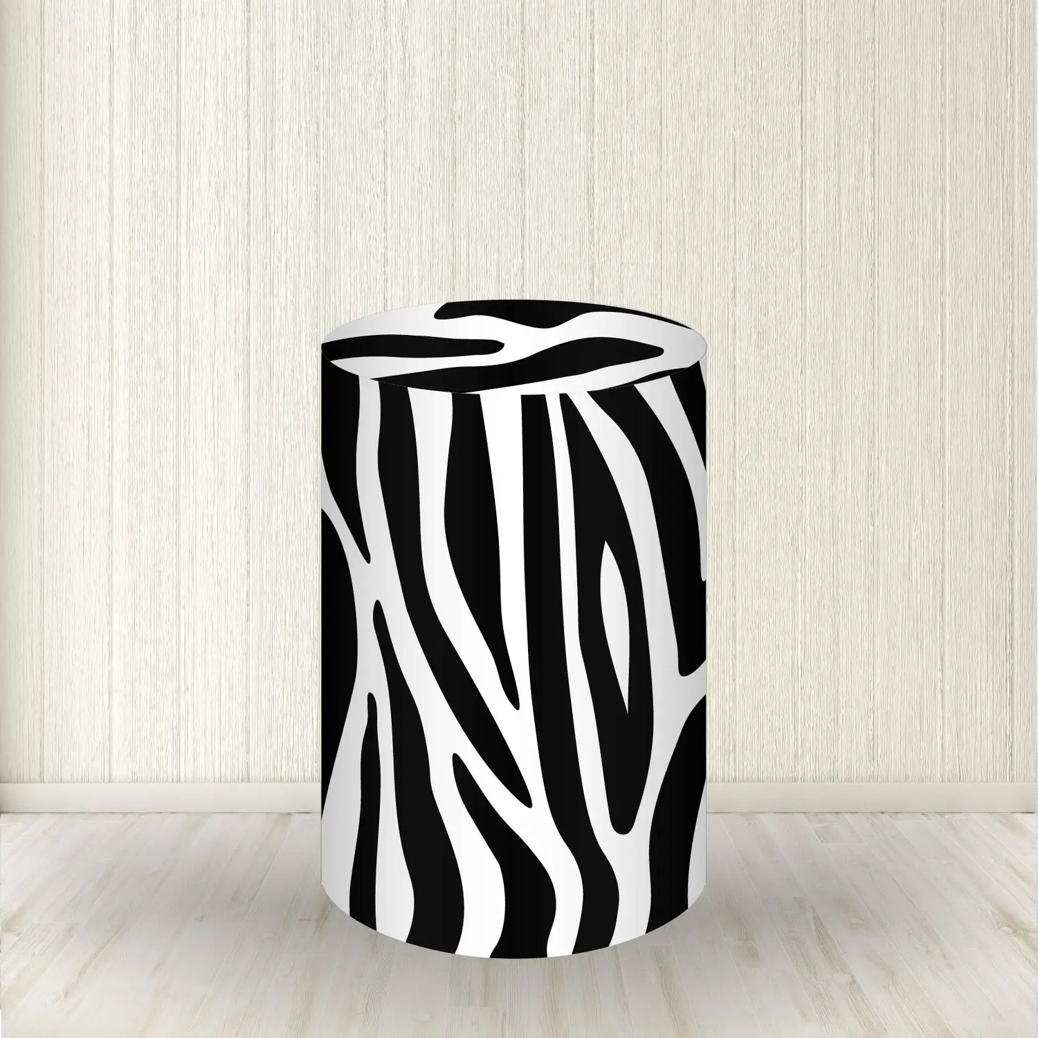 Wood Bark Texture Cylinder Pedestal Covers