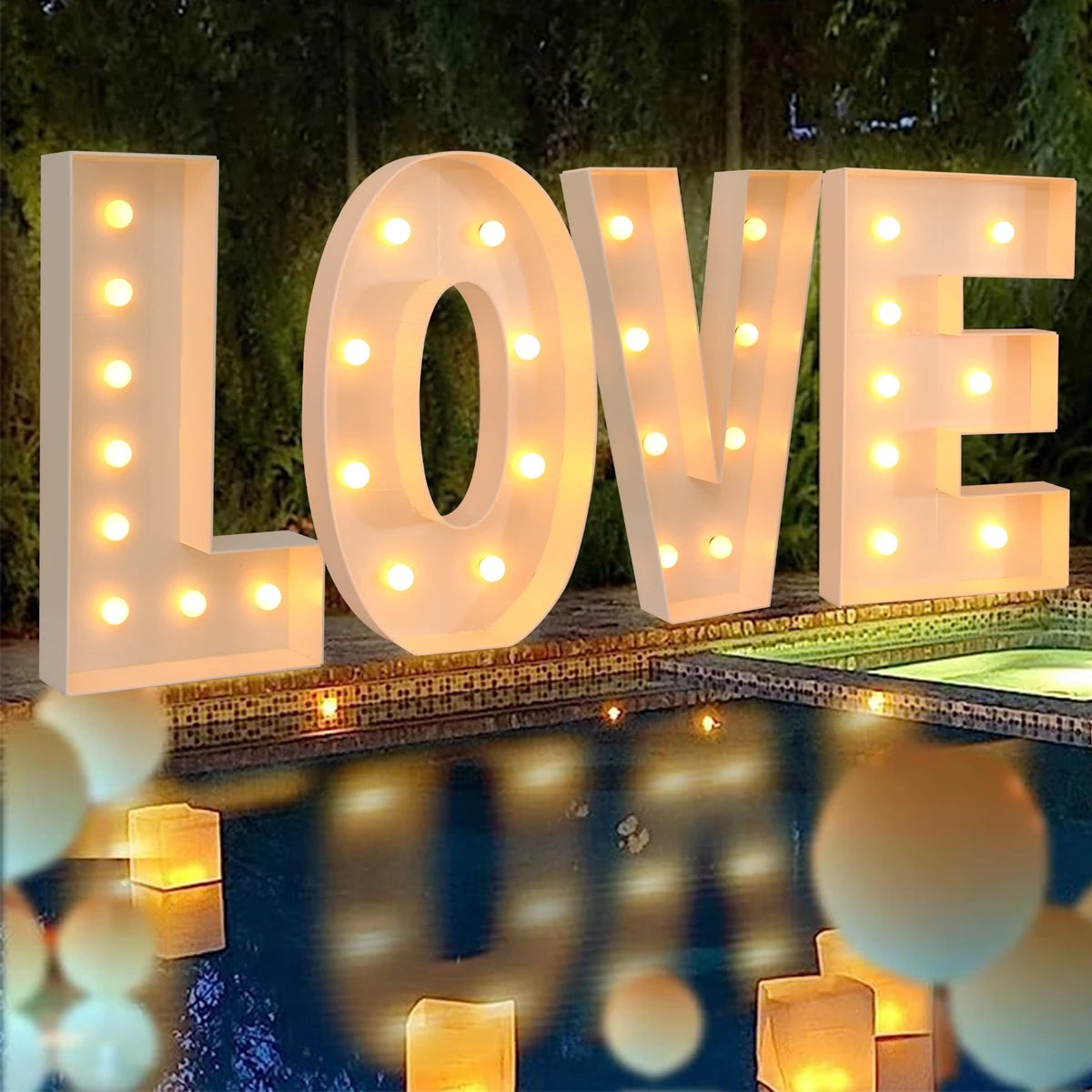 91.5CM Giant Letter Led Light Frame Box