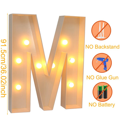 91.5CM Giant Letter Led Light Frame Box