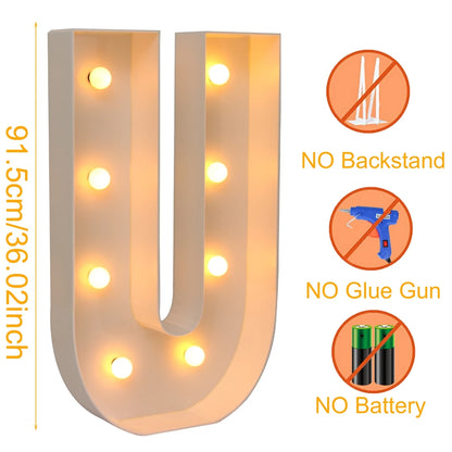 91.5CM Giant Letter Led Light Frame Box