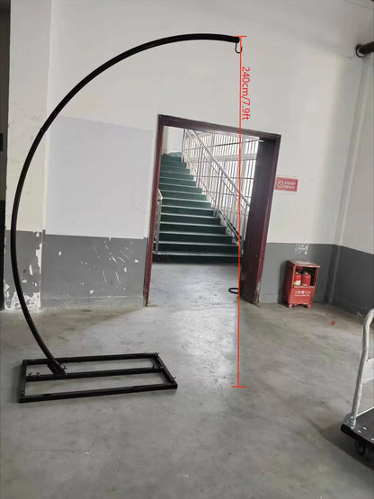 Artificial Flower Arch Crystal Chandelier Bracket Metal Iron Semicircle Frame - Afford Today