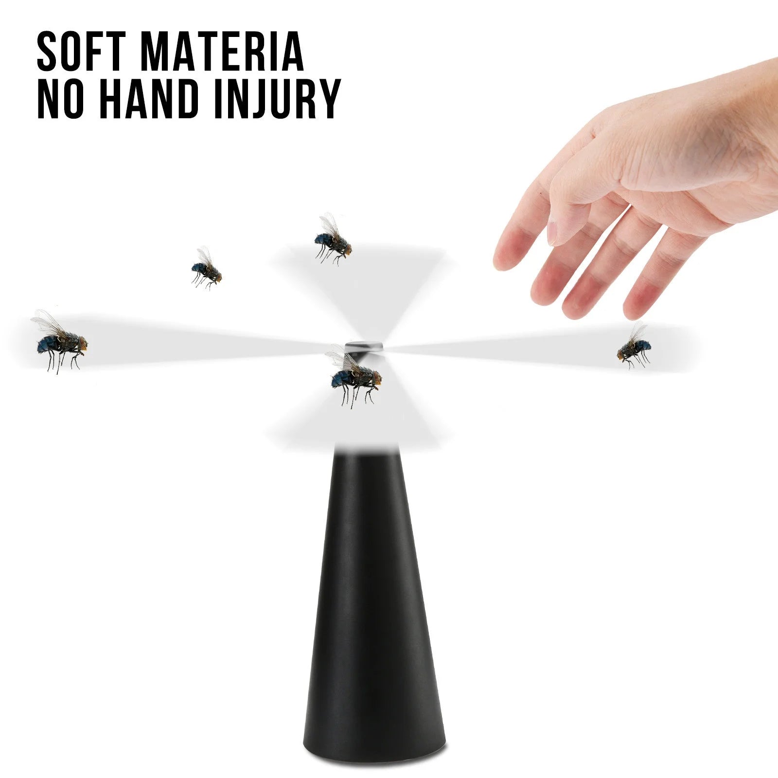 3 Pack Food Fans for Tables, Indoor Outdoor Food Fan, Portable Battery Powered Fan for Home Restaurant Party Picnic Patio (Silver)